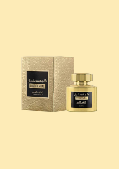 Eau de parfum Confidential Private Gold - Lattafa 100 ML