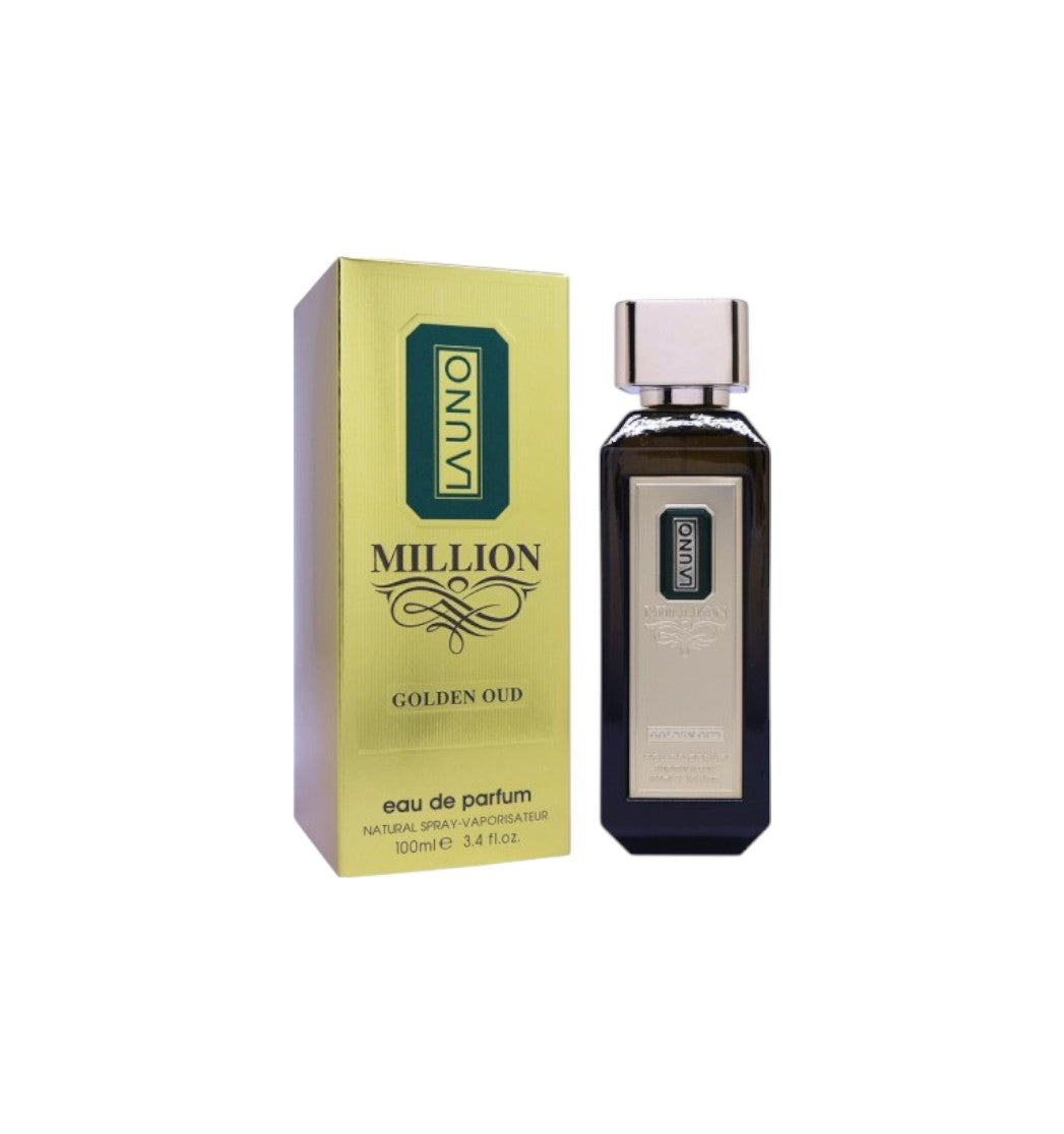 Eau de Parfum La Uno Million Golden Oud Fragrance World 100 ML - PDS SHOP